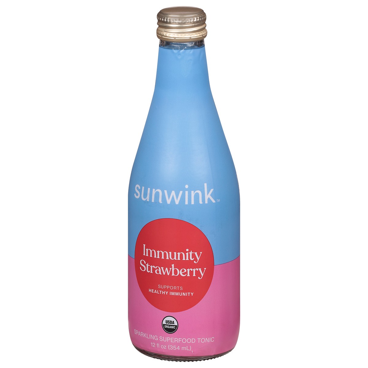 slide 6 of 13, Sunwink Immunity Strawberry Sparkling Tonic 12 fl oz, 12 fl oz