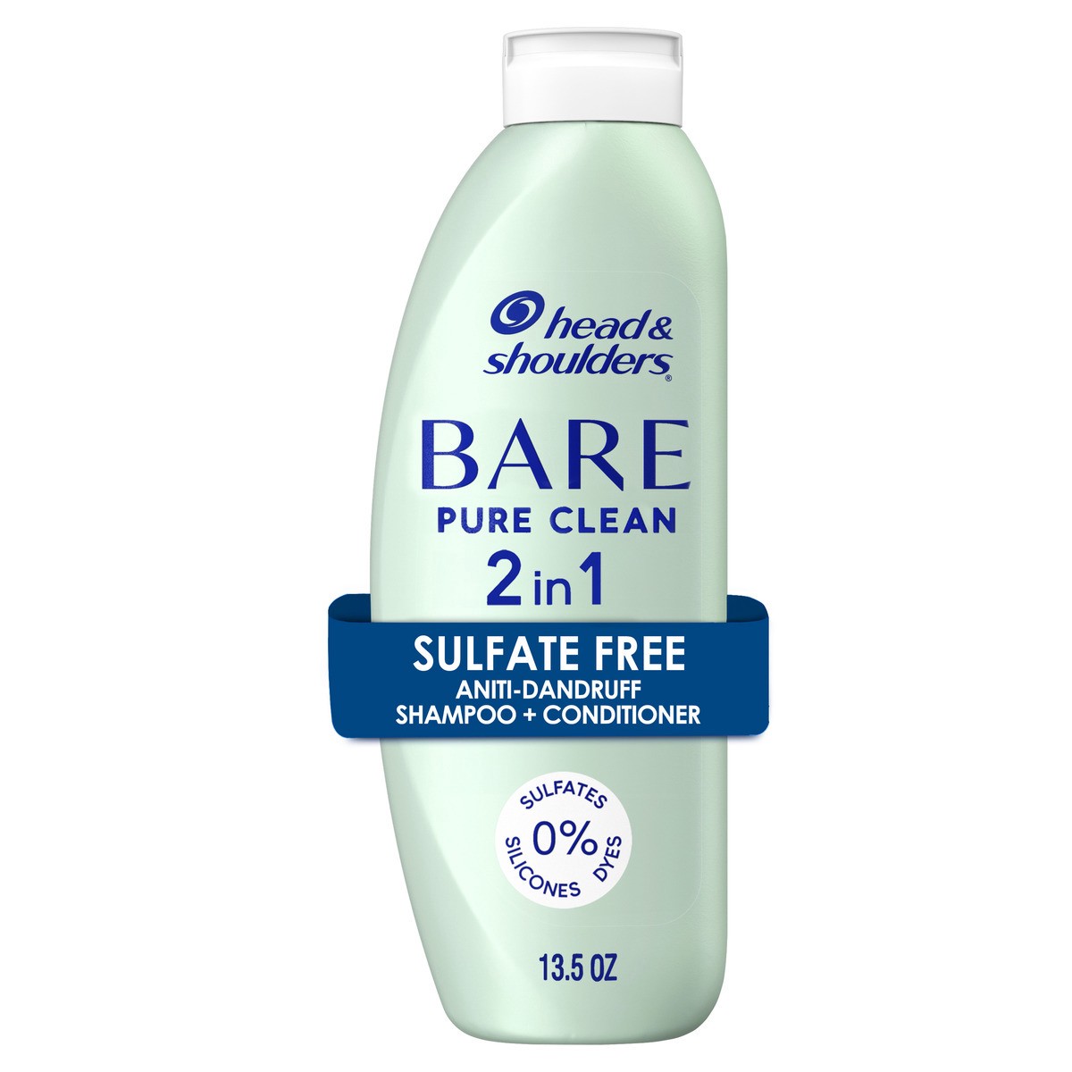 slide 1 of 10, Head & Shoulders Head & Shoulder's Bare 2 In 1 Shampoo, Pure Clean, 13.5 Oz, 13.5 oz