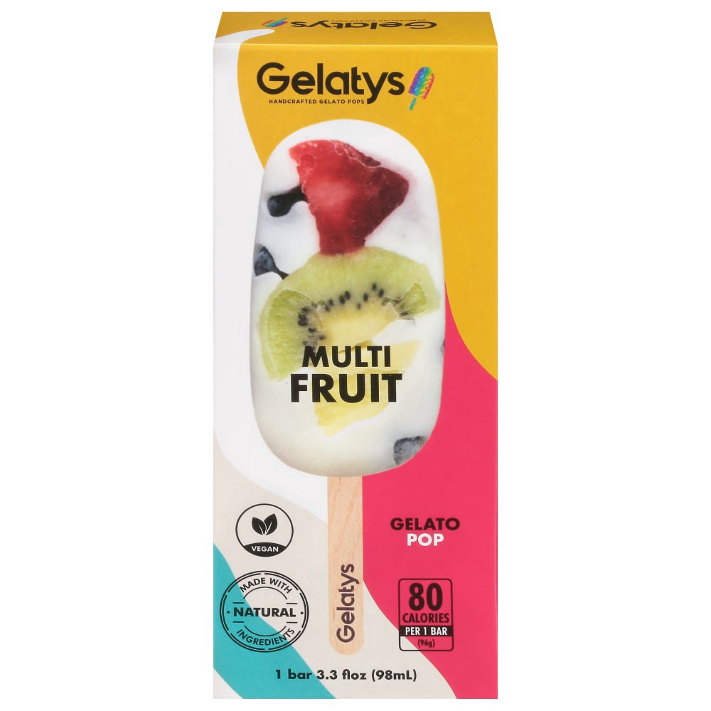 slide 1 of 9, Gelatys Multi Fruit Handcrafted Gelato Pop, 2.79 fl oz