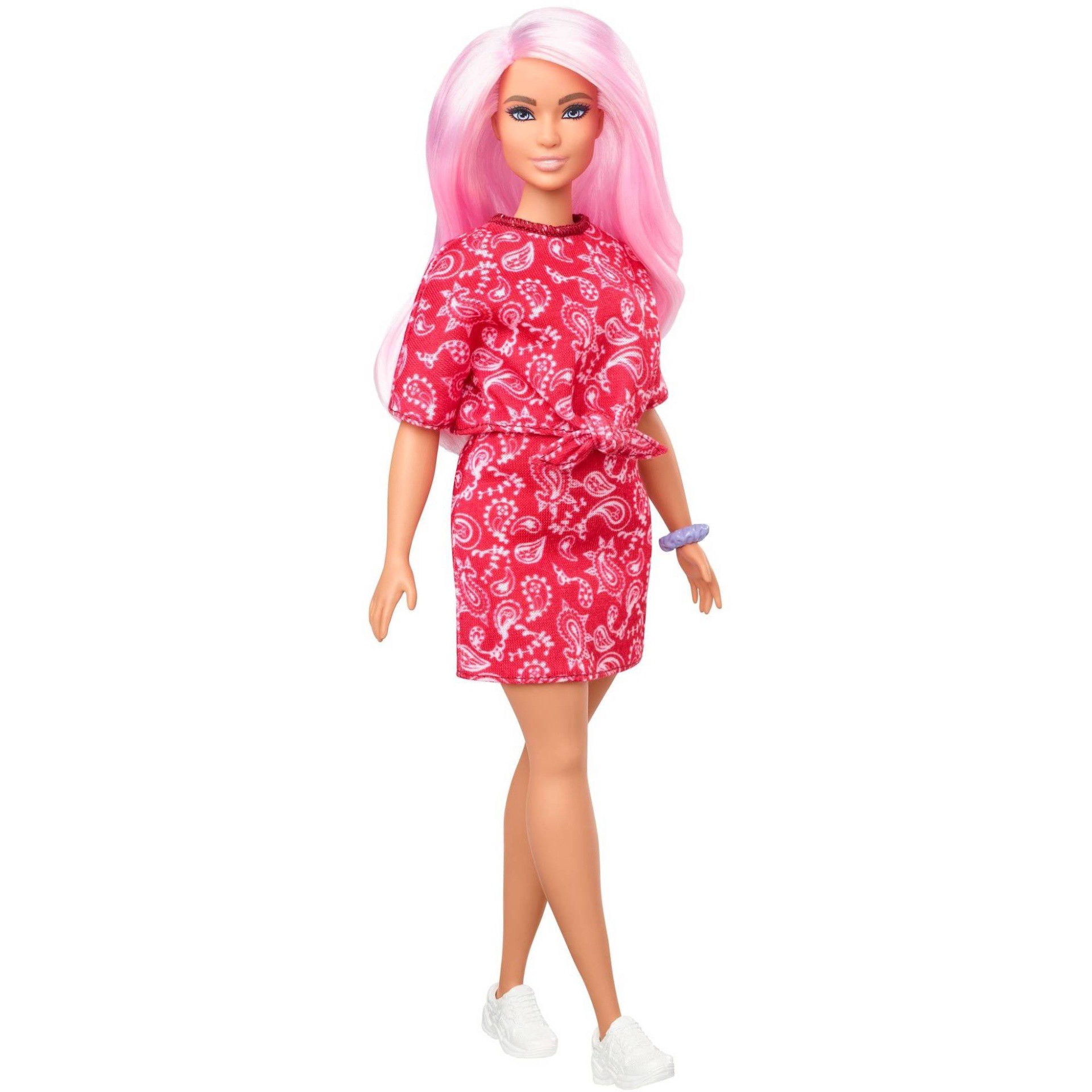 slide 1 of 6, Barbie Fashionistas Doll - Red Paisley Top &; Skirt, 1 ct