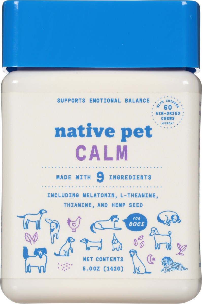 slide 3 of 9, Native Pet Calm Air Dried Chews 5.0 oz, 5 oz