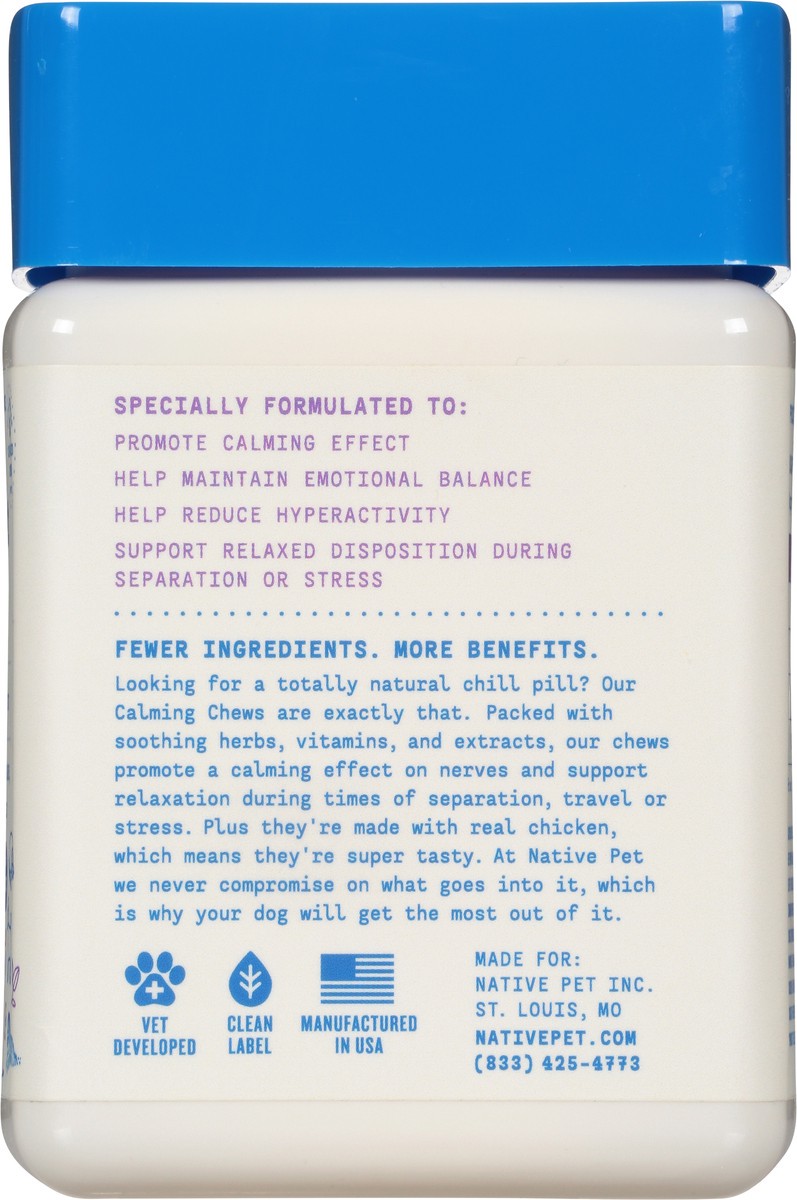 slide 2 of 9, Native Pet Calm Air Dried Chews 5.0 oz, 5 oz