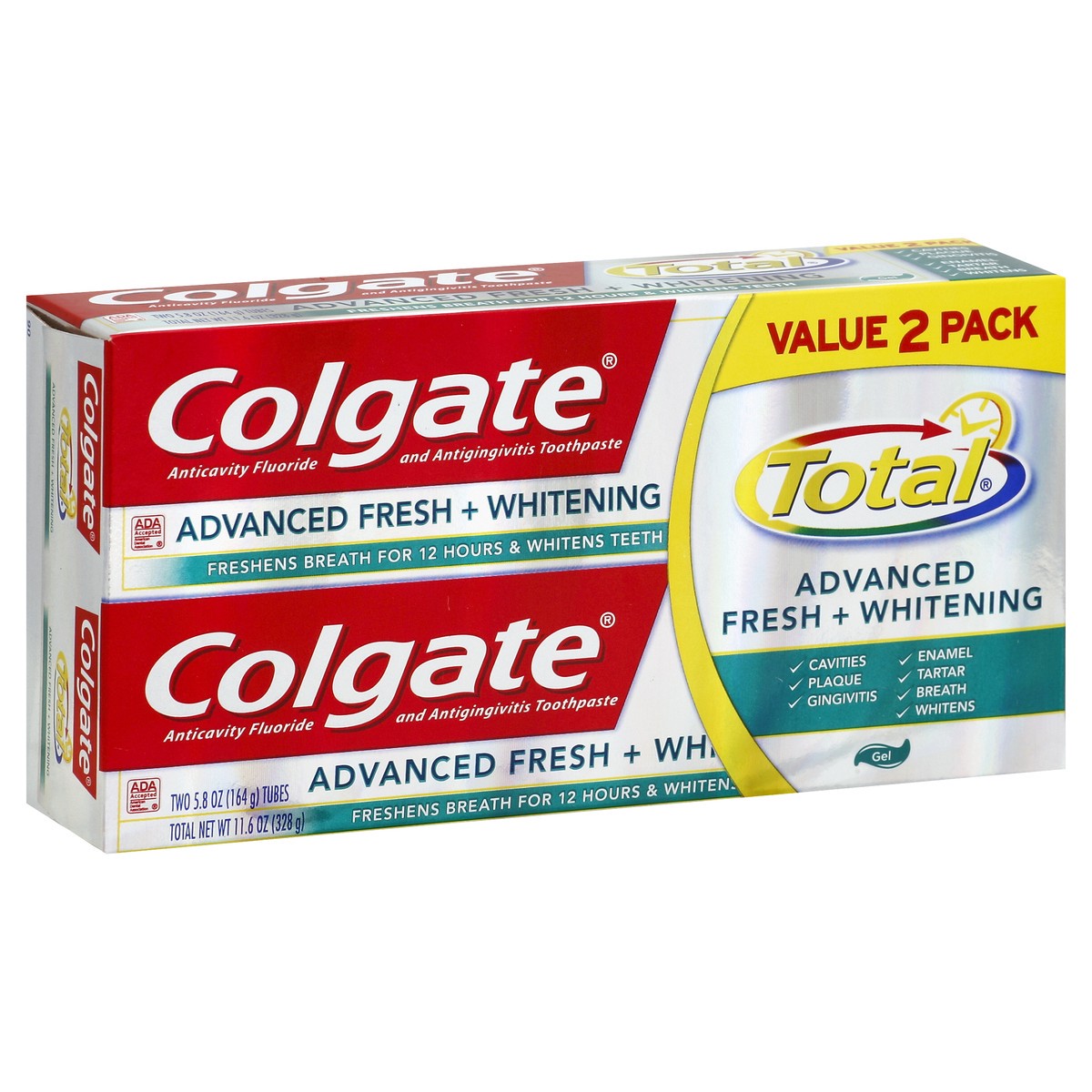 slide 5 of 9, Colgate Total Toothpaste 2 ea, 2 ct