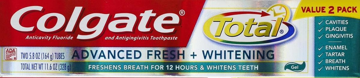 slide 3 of 9, Colgate Total Toothpaste 2 ea, 2 ct