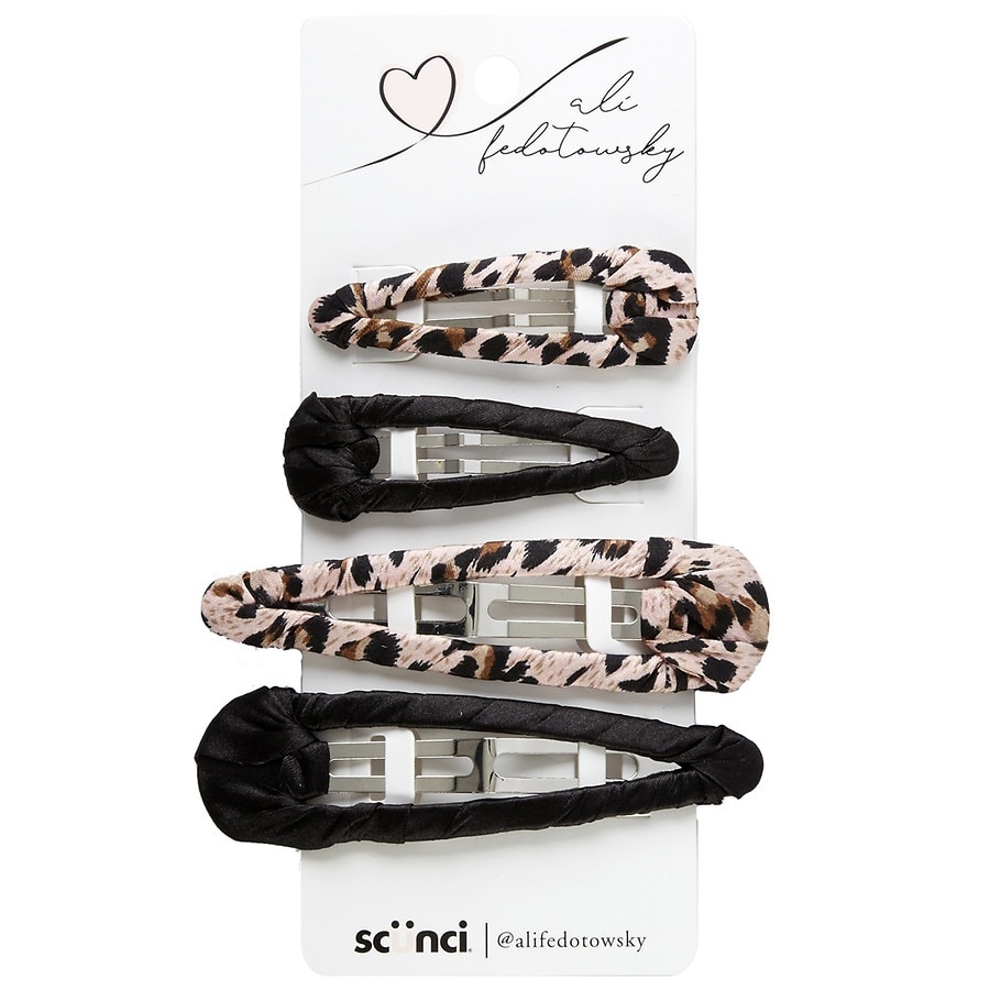 slide 1 of 1, scünci Scunci x Ali Fedotowsky Snap Clips, 4 ct