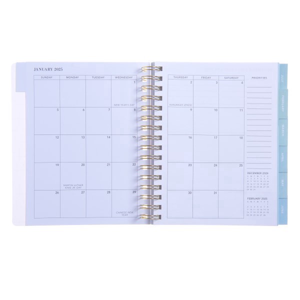 slide 4 of 4, 2025 Gartner Studios Weekly/Monthly Annual Planner, 7"" X 8-1/4"", White, January 2025 To December 2025, 1 ct