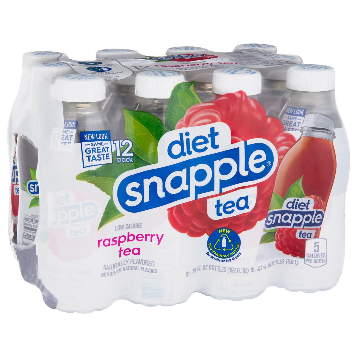 slide 10 of 10, Snapple Zero Sugar Raspberry Tea recycled plastic bottle, 12 ct