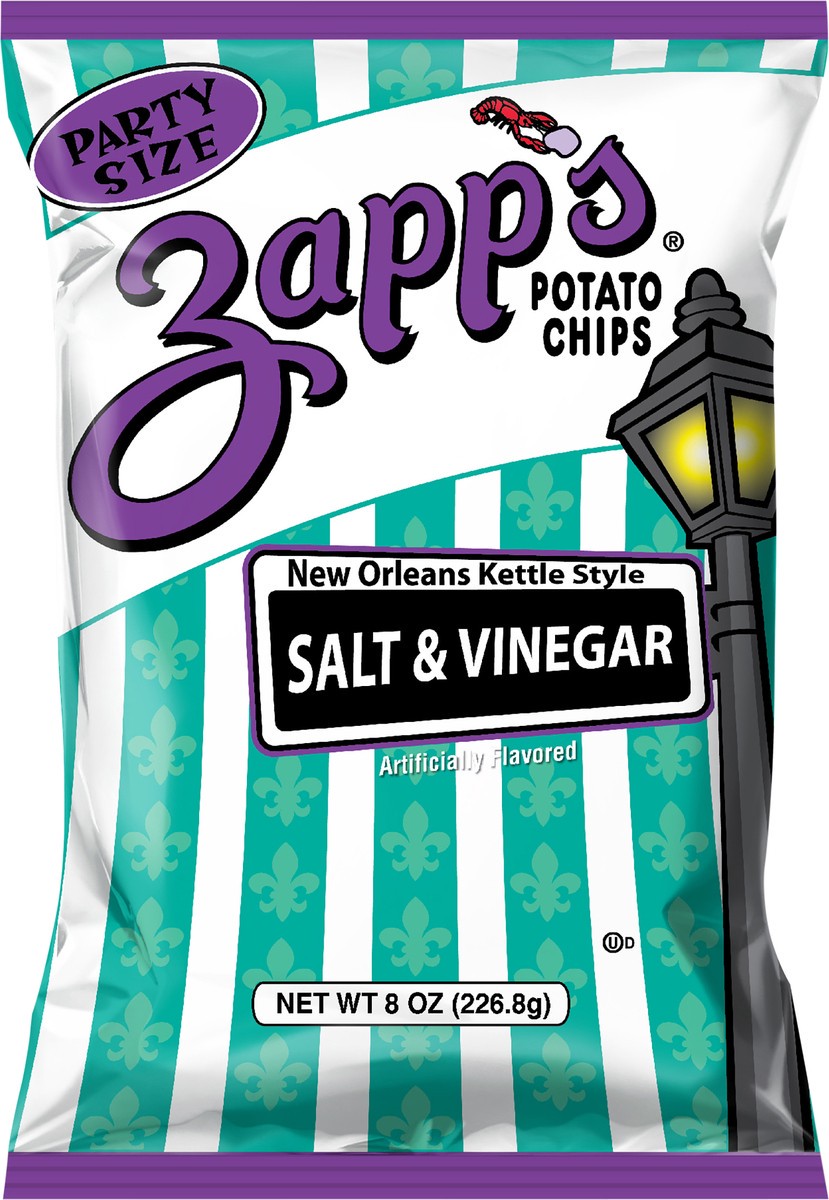 slide 12 of 12, Zapp's Salt And Vinegar, 8 oz