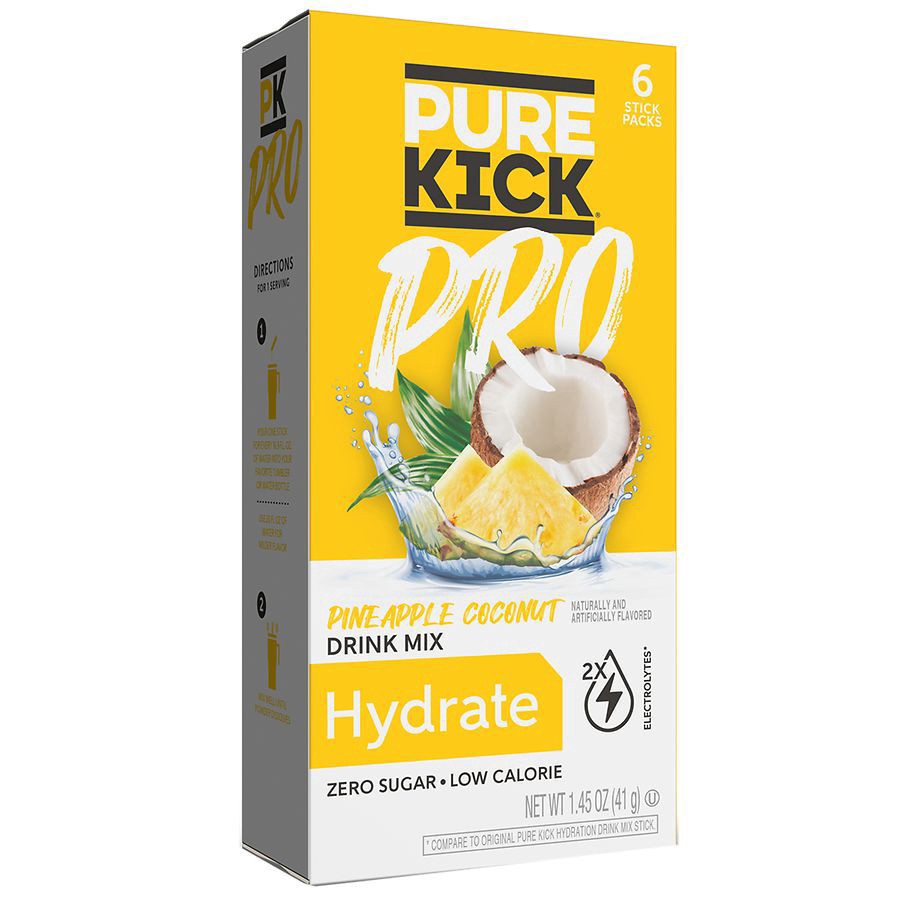 slide 1 of 5, Pure Kick Hydration Drink Mix Pineapple Coconut - 0.24 oz, 0.24 oz