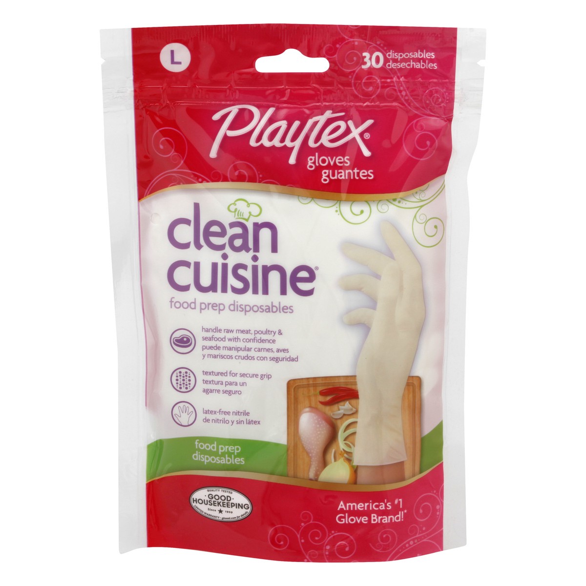 slide 5 of 11, Playtex Large Food Prep Disposables Gloves 30 ea, 30 ct