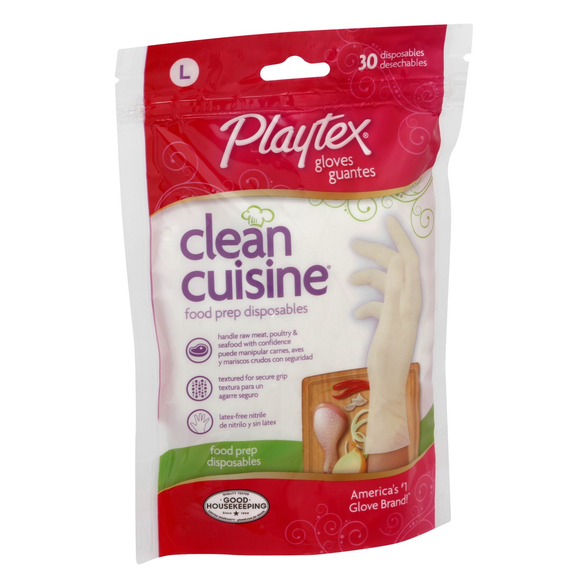 slide 10 of 11, Playtex Large Food Prep Disposables Gloves 30 ea, 30 ct