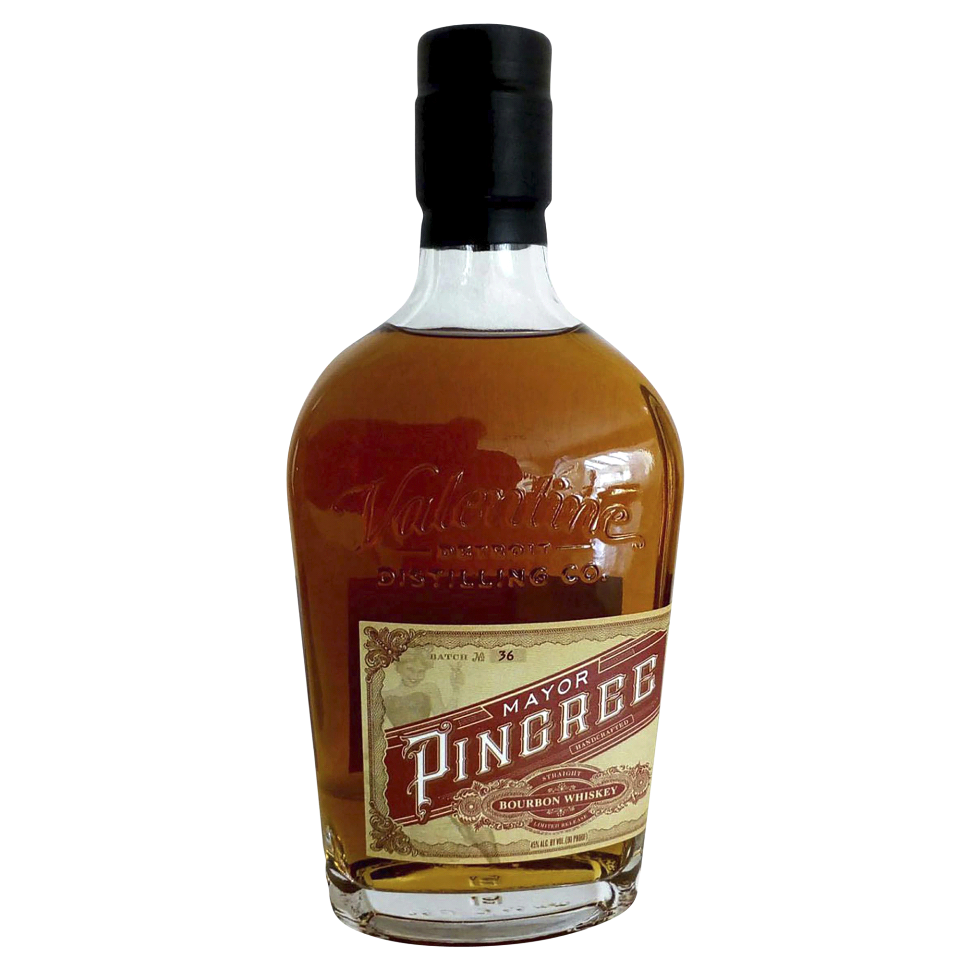 slide 1 of 1, Valentine Mayor Pingree Red Label Bourbon, 750 ml