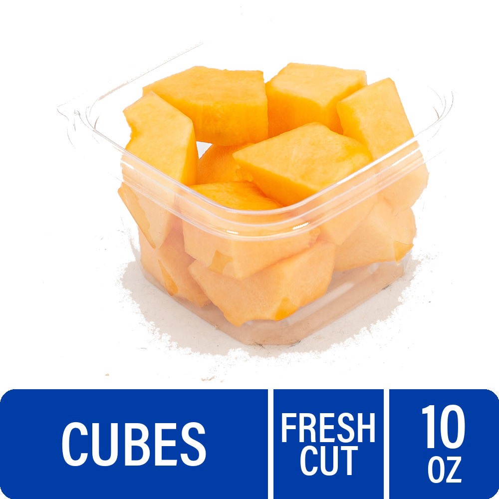 slide 1 of 1, Fresh Cut Cantaloupe Cubes, 10 oz, 10 oz
