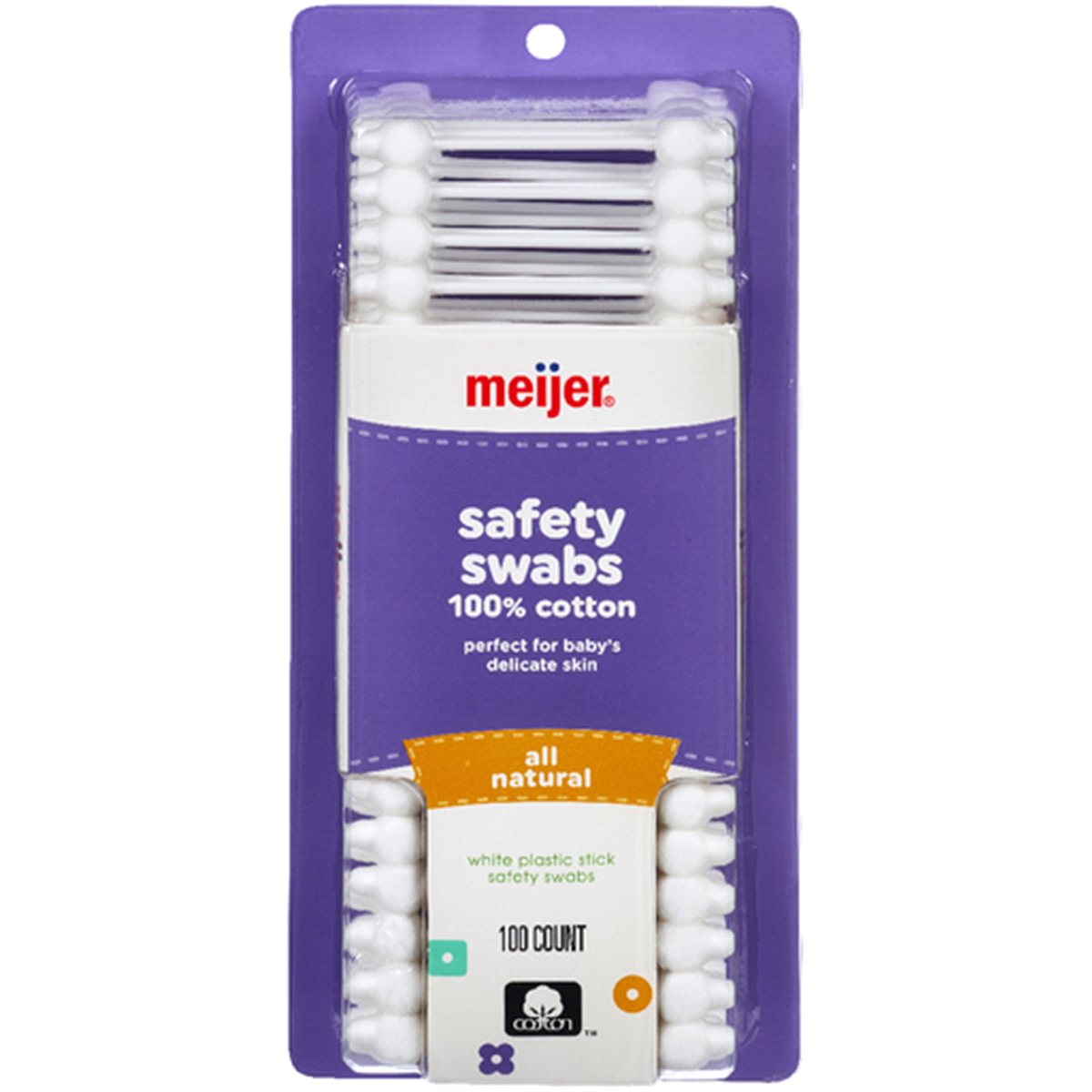 slide 1 of 5, Meijer Safety Swabs, 100 ct