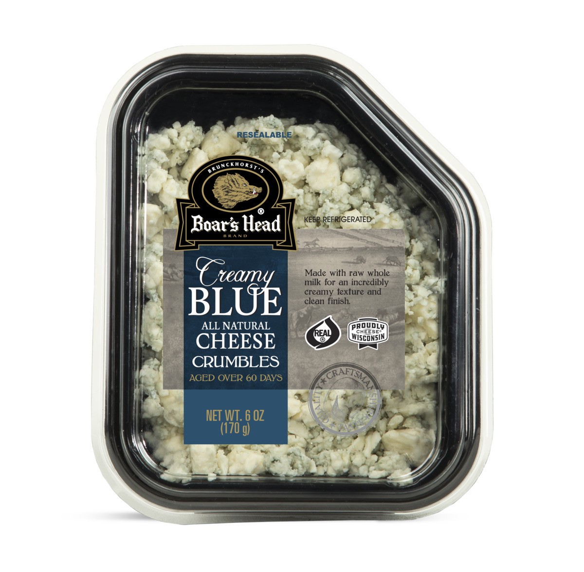 slide 1 of 8, Boar's Head Creamy Blue Cheese, 6 oz