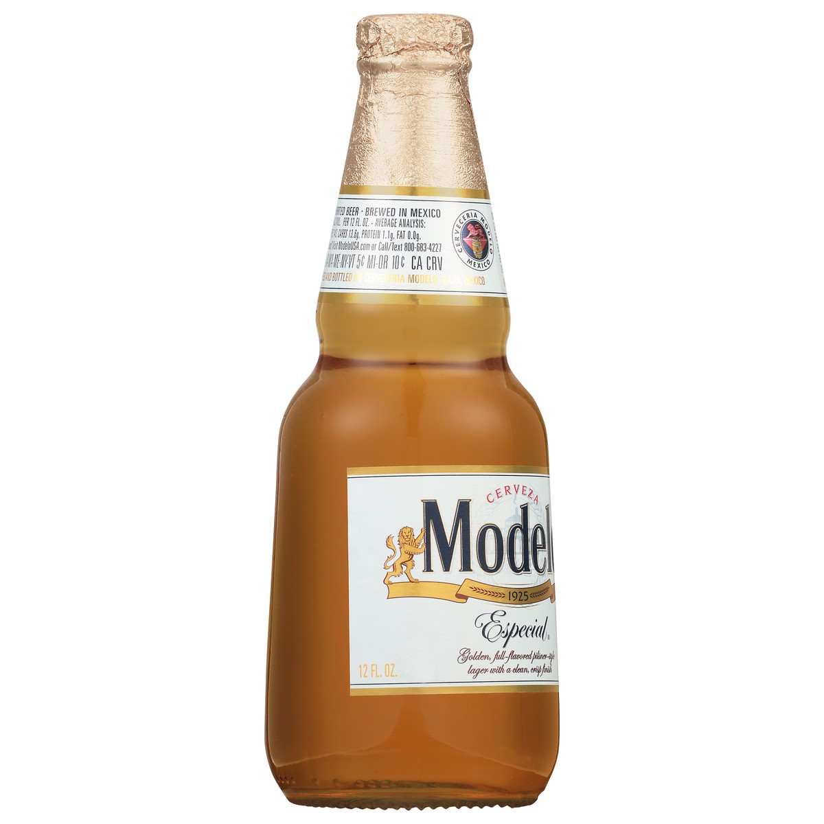 slide 5 of 9, Modelo Mexican Lager Import Beer, 12 fl oz Bottle, 4.4% ABV, 12 fl oz