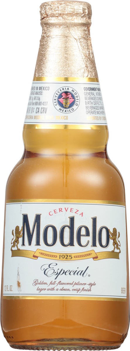 slide 3 of 9, Modelo Mexican Lager Import Beer, 12 fl oz Bottle, 4.4% ABV, 12 fl oz