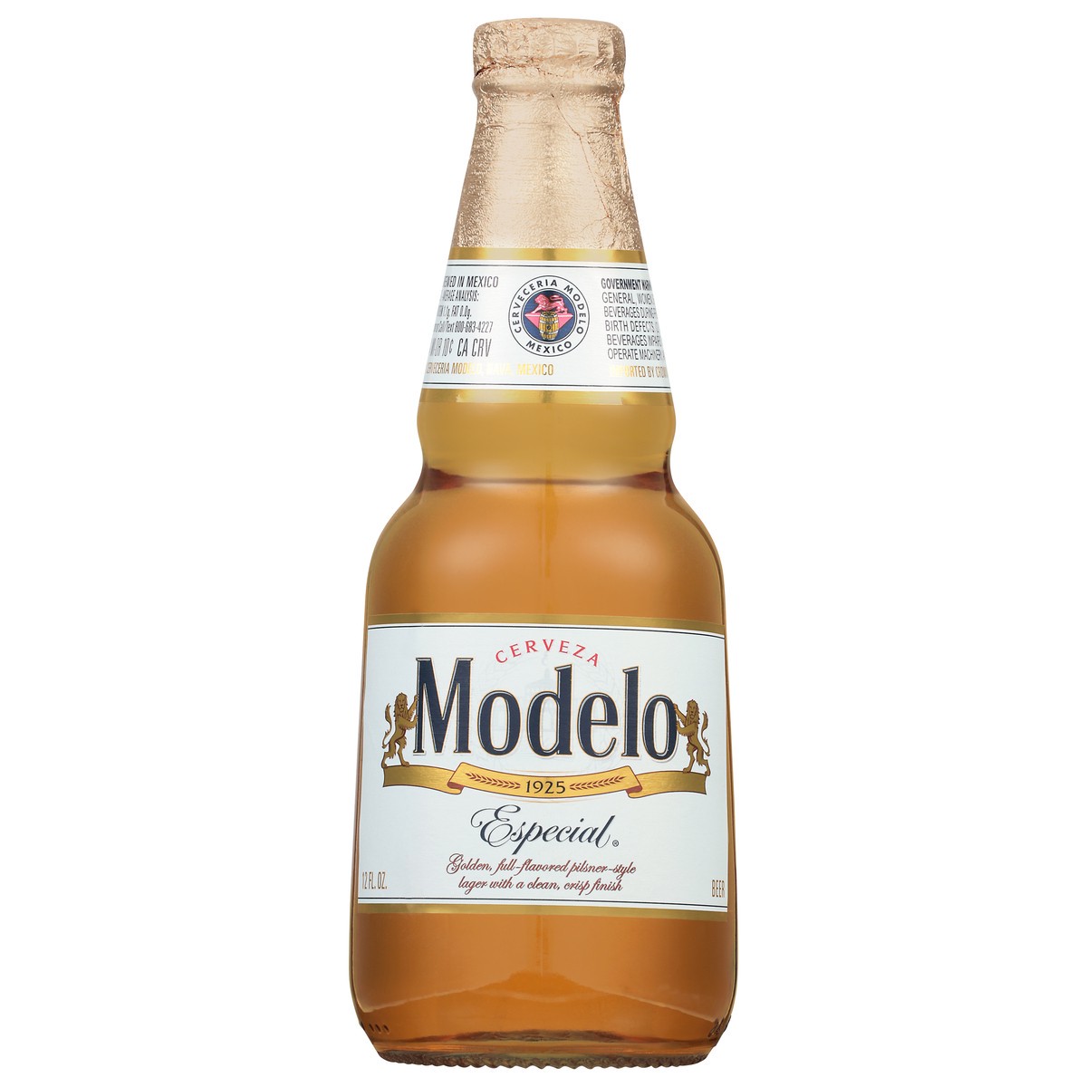 slide 4 of 9, Modelo Mexican Lager Import Beer, 12 fl oz Bottle, 4.4% ABV, 12 fl oz