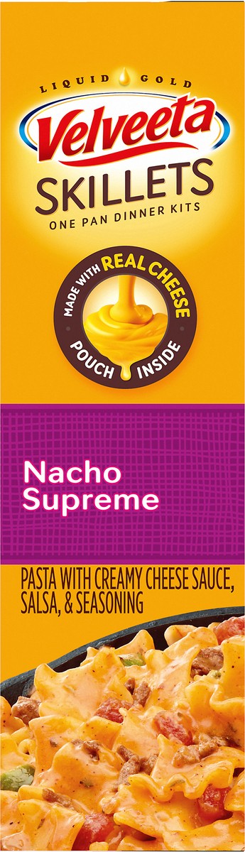 slide 7 of 9, Velveeta Skillets Nacho Supreme One Pan Dinner Kit, 15.66 oz Box, 15.66 oz