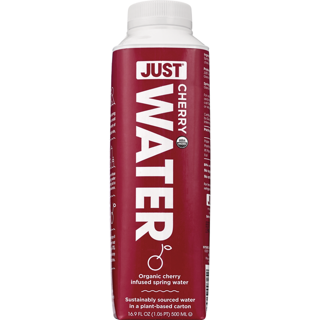 slide 1 of 1, Just Cherry Infused Spring Water, 1 ct