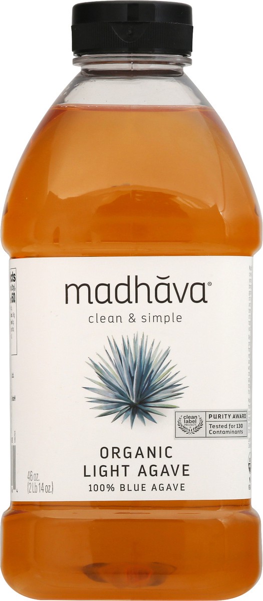 slide 12 of 13, Madhava Honey Organic Light Agave Nectar, 46 oz