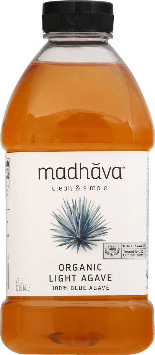 slide 1 of 13, Madhava Honey Organic Light Agave Nectar, 46 oz