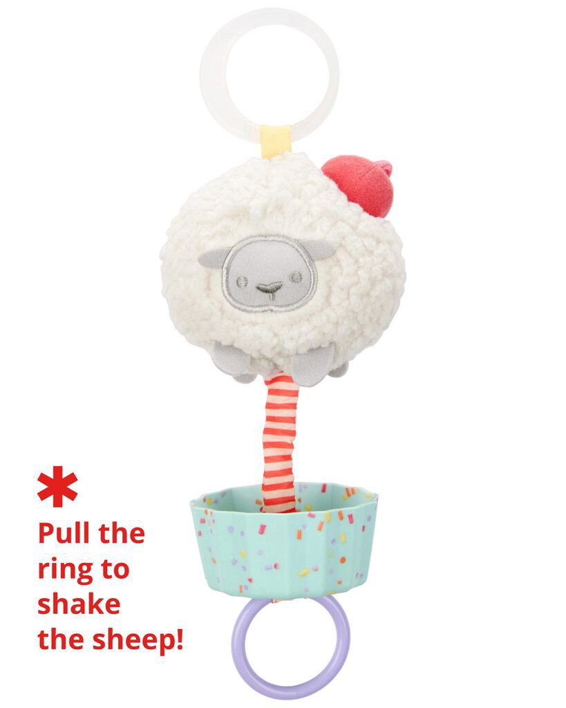slide 2 of 2, Skiphop Sweet Sheep Jitter Stroller Toy Multi NS, 1 ct