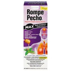 Rompe Pecho Max Strength Multi Symptoms Cough Syrup 8 fl oz