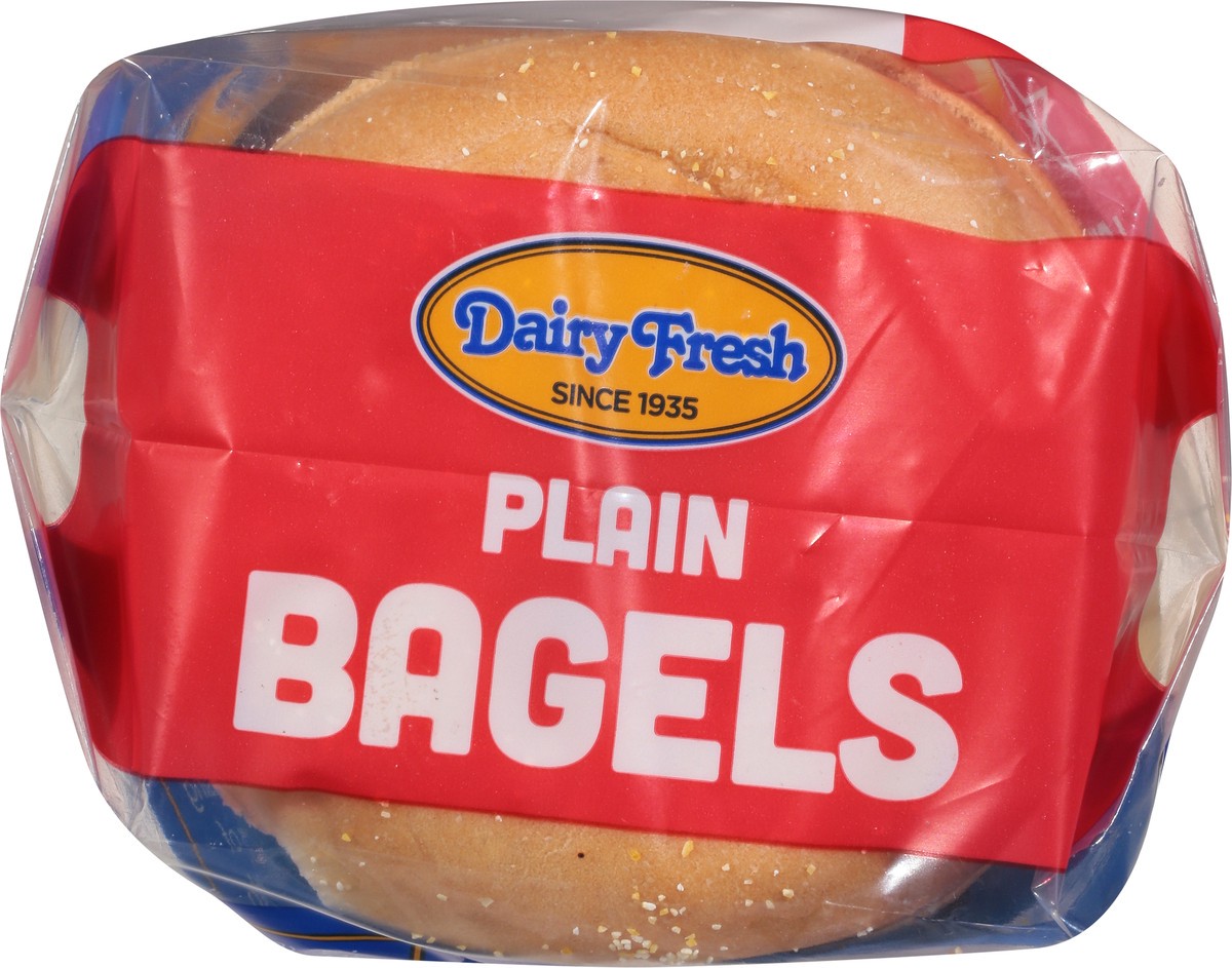 slide 5 of 9, Dairy Fresh Bagels Plain 5 Ct 14.5Oz, 14.5 oz