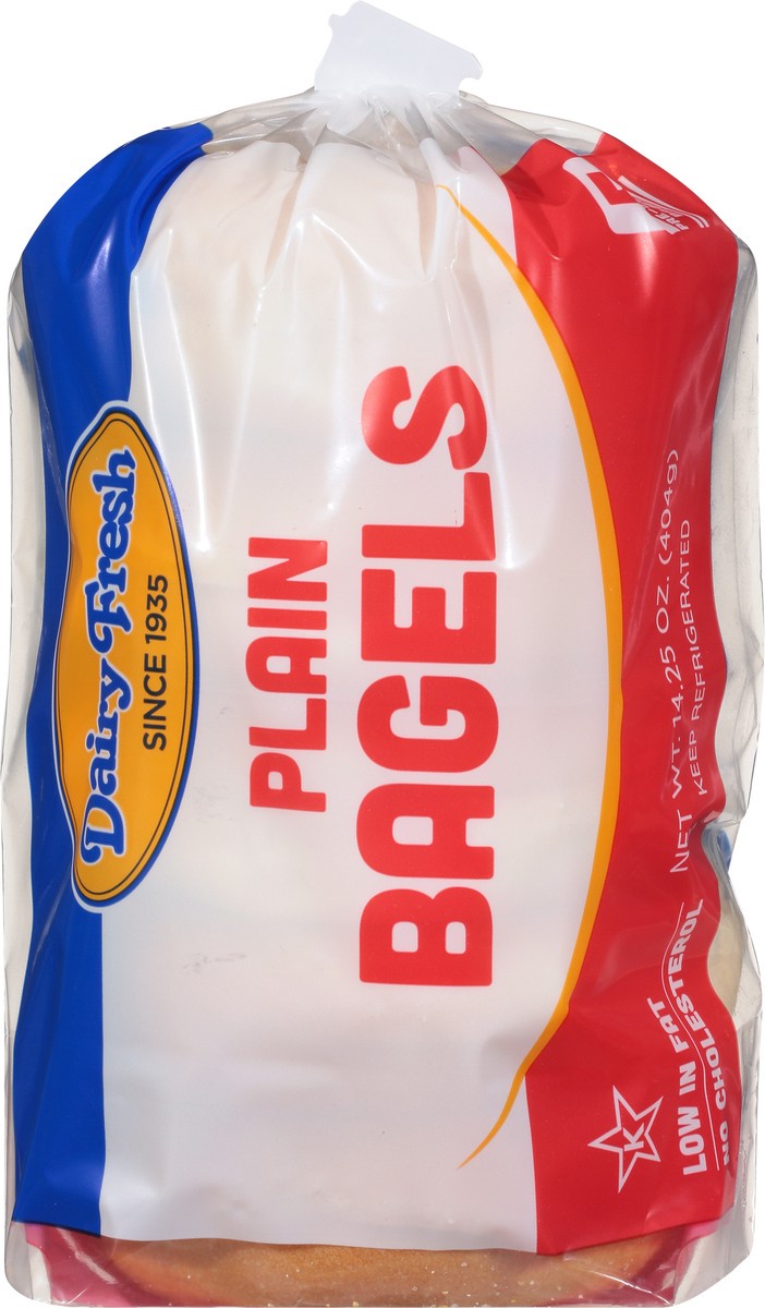 slide 9 of 9, Dairy Fresh Bagels Plain 5 Ct 14.5Oz, 14.5 oz