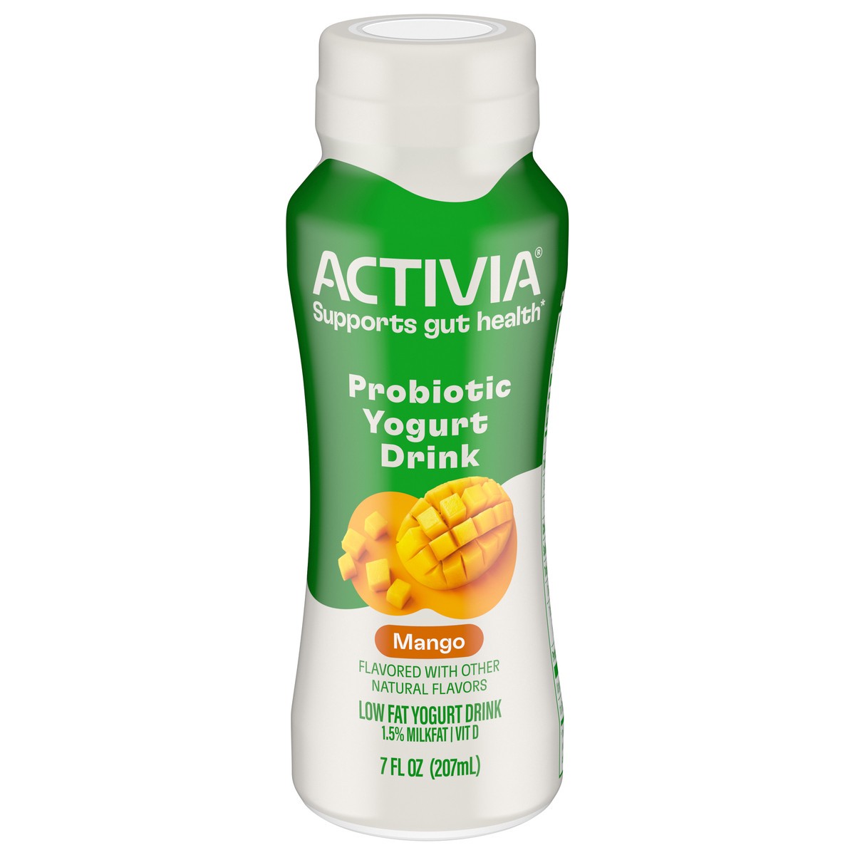 slide 1 of 1, Activia Mango Probiotic Lowfat Yogurt Drink, Probiotic Yogurt Drink, 7 FL OZ, 7 fl oz