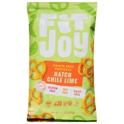FitJoy Grain Free Hatch Chile Lime Pretzels - 4.5 oz