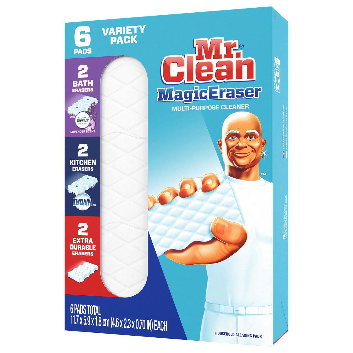 slide 3 of 11, Mr. Clean Magic Eraser Variety Pack Assortment Cleaning Pads, 6 count, 6 ct