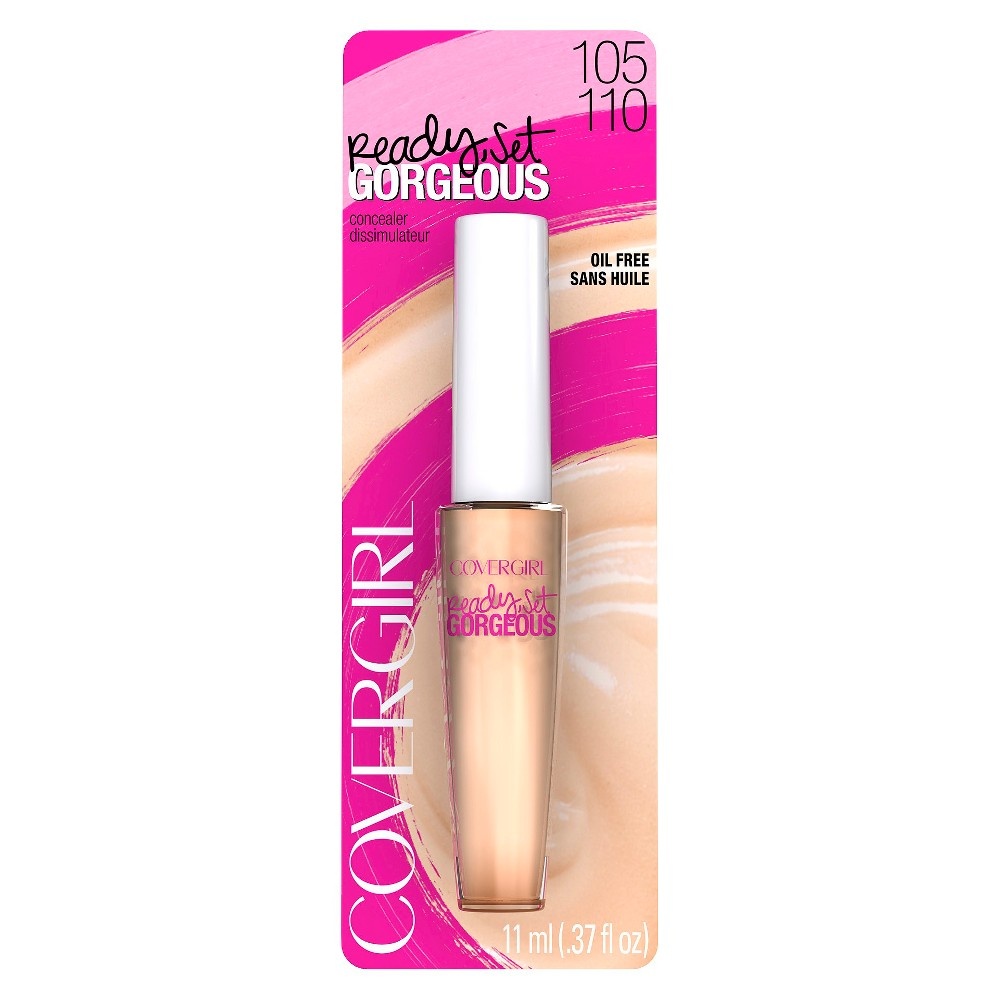 slide 5 of 5, Covergirl Ready Set Gorgeous Concealer 105110 Fair, 0.37 fl oz