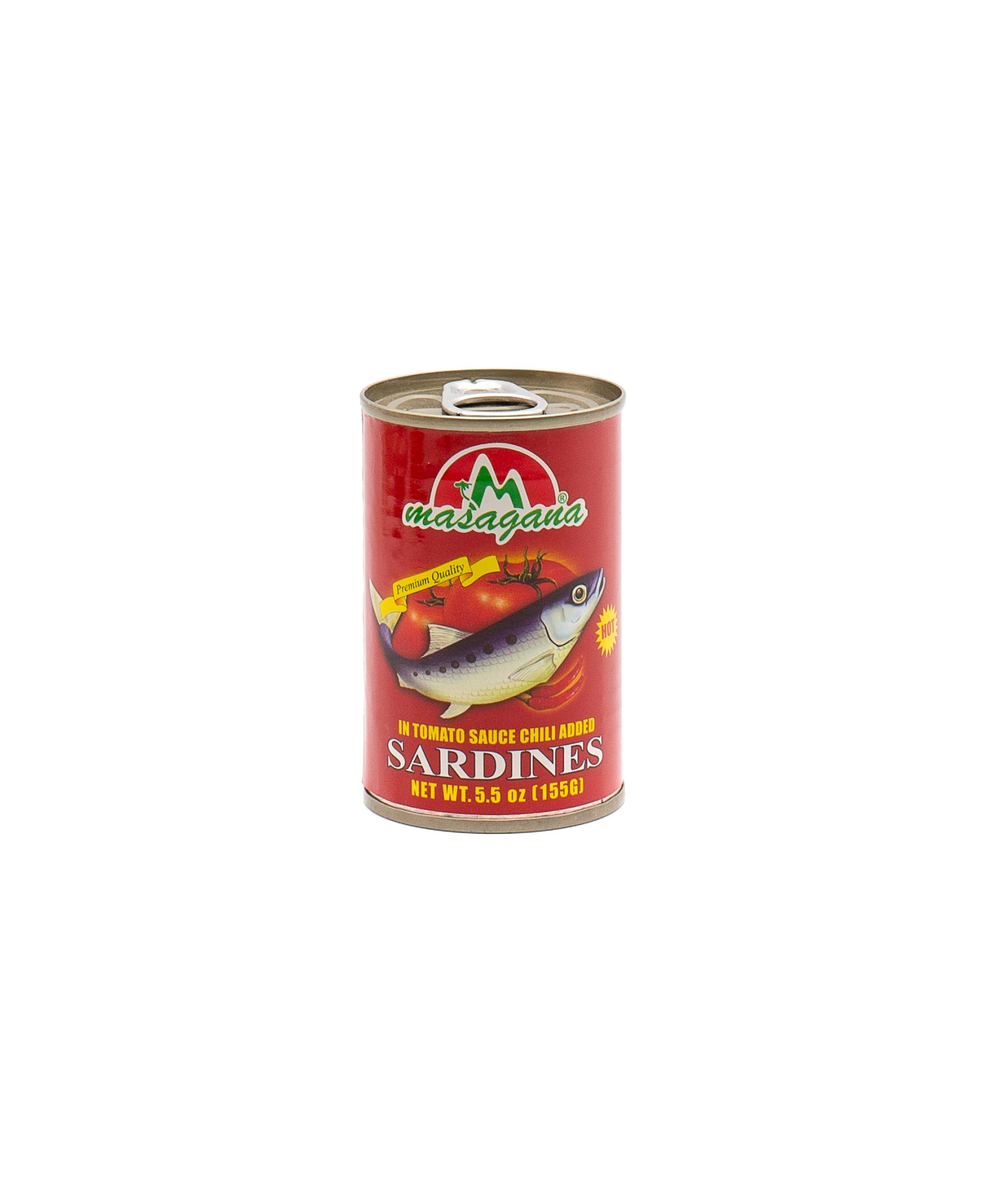 slide 1 of 1, Masagana Sardines In Tomato Sauce-hot, 5.5 oz