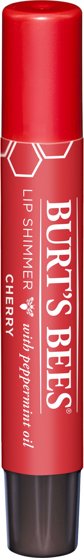 slide 1 of 5, Burt's Bees 100% Natural Origin Moisturizing Lip Shimmer, Cherry, 1 ct