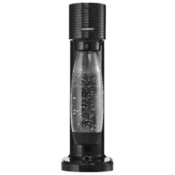 SodaStream Black Gaia Sparkling Water Maker Bundle with Pepsi Zero and Mtn Dew Zero Flavor Mix