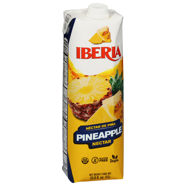 slide 1 of 1, Iberia Pineapple Nectar 33.8 fl oz, 33.8 fl oz