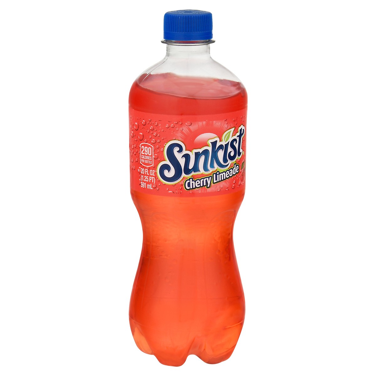 slide 8 of 11, Sunkist Cherry Limeade Soda 20 fl oz, 20 fl oz