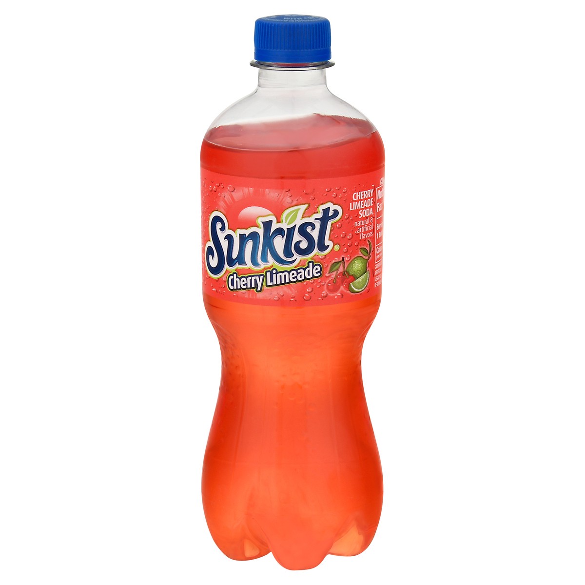 slide 10 of 11, Sunkist Cherry Limeade Soda 20 fl oz, 20 fl oz