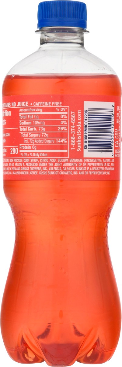 slide 6 of 11, Sunkist Cherry Limeade Soda 20 fl oz, 20 fl oz