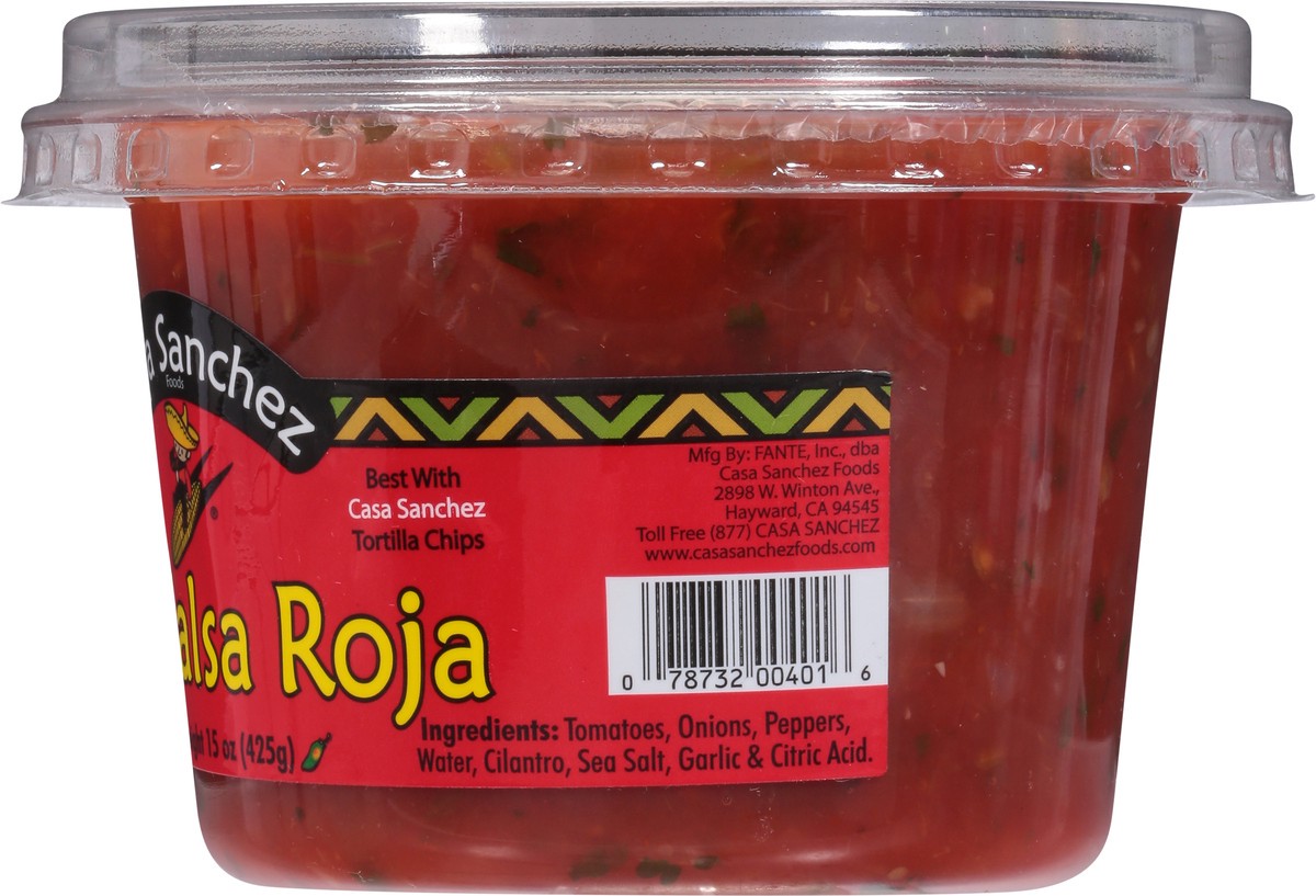 slide 8 of 9, Casa Sanchez Hot Salsa Roja 15 oz, 15 oz