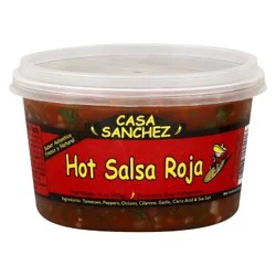 Casa Sanchez Hot Salsa Roja 15 oz