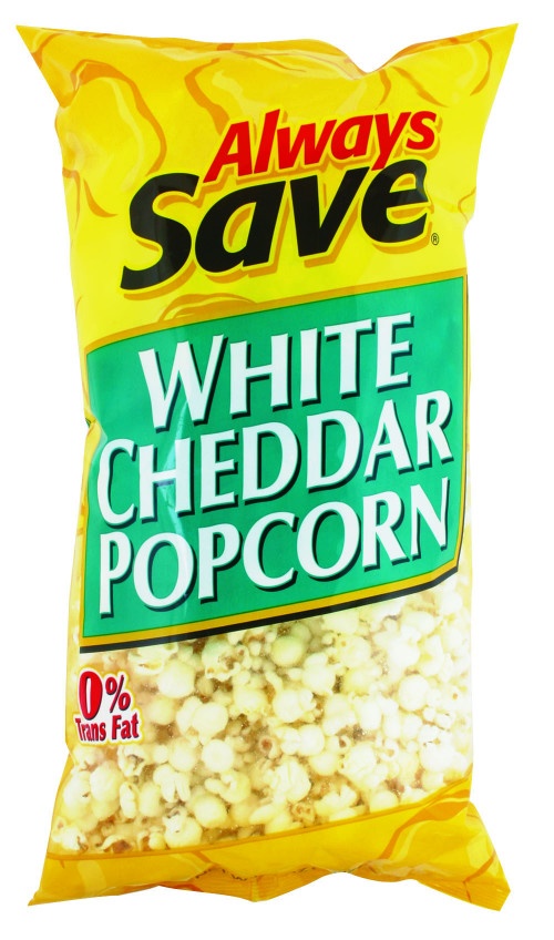 slide 1 of 1, Always Save White Cheddar Cheese Popcorn, 7 oz