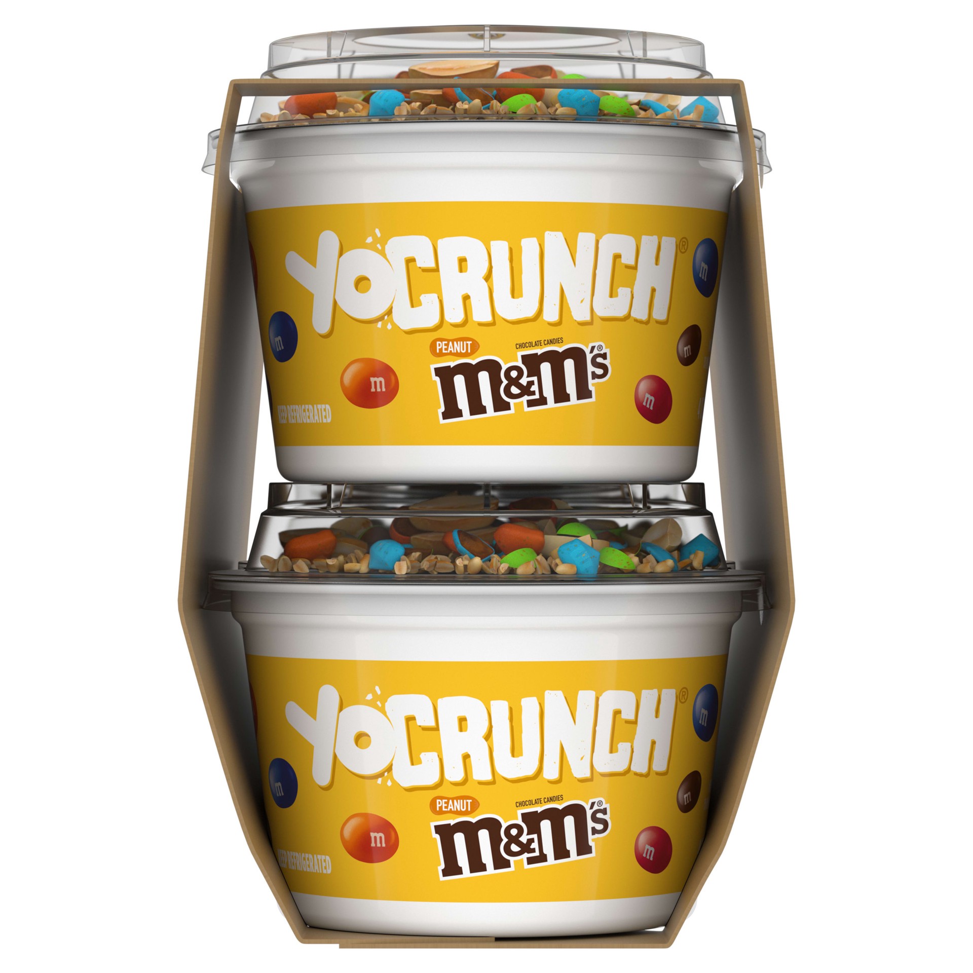slide 2 of 5, YoCrunch Low Fat Vanilla Kids' Yogurt with Peanut M&M's - 4ct/4oz Cups, 4 oz