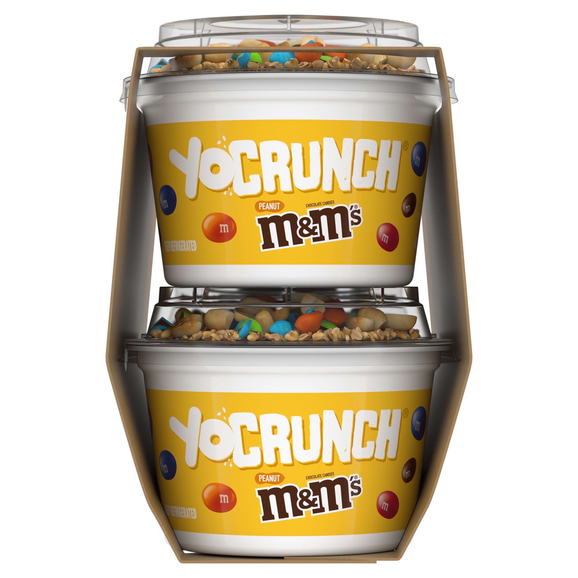 slide 5 of 5, YoCrunch Low Fat Vanilla Kids' Yogurt with Peanut M&M's - 4ct/4oz Cups, 4 oz