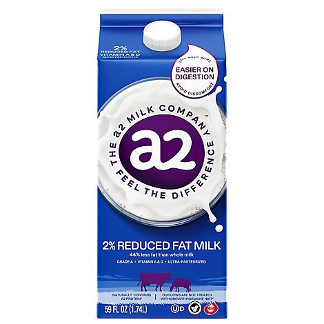slide 1 of 1, A2 Milk 2% Reduced Fat Milk - 59 Fz, 59 fl oz
