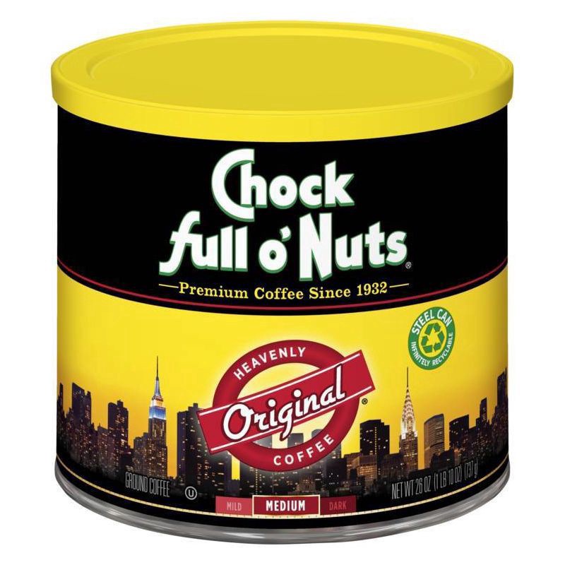 slide 1 of 1, Chock full o'Nuts Original Medium Roast Ground Coffee - 26oz, 26 oz