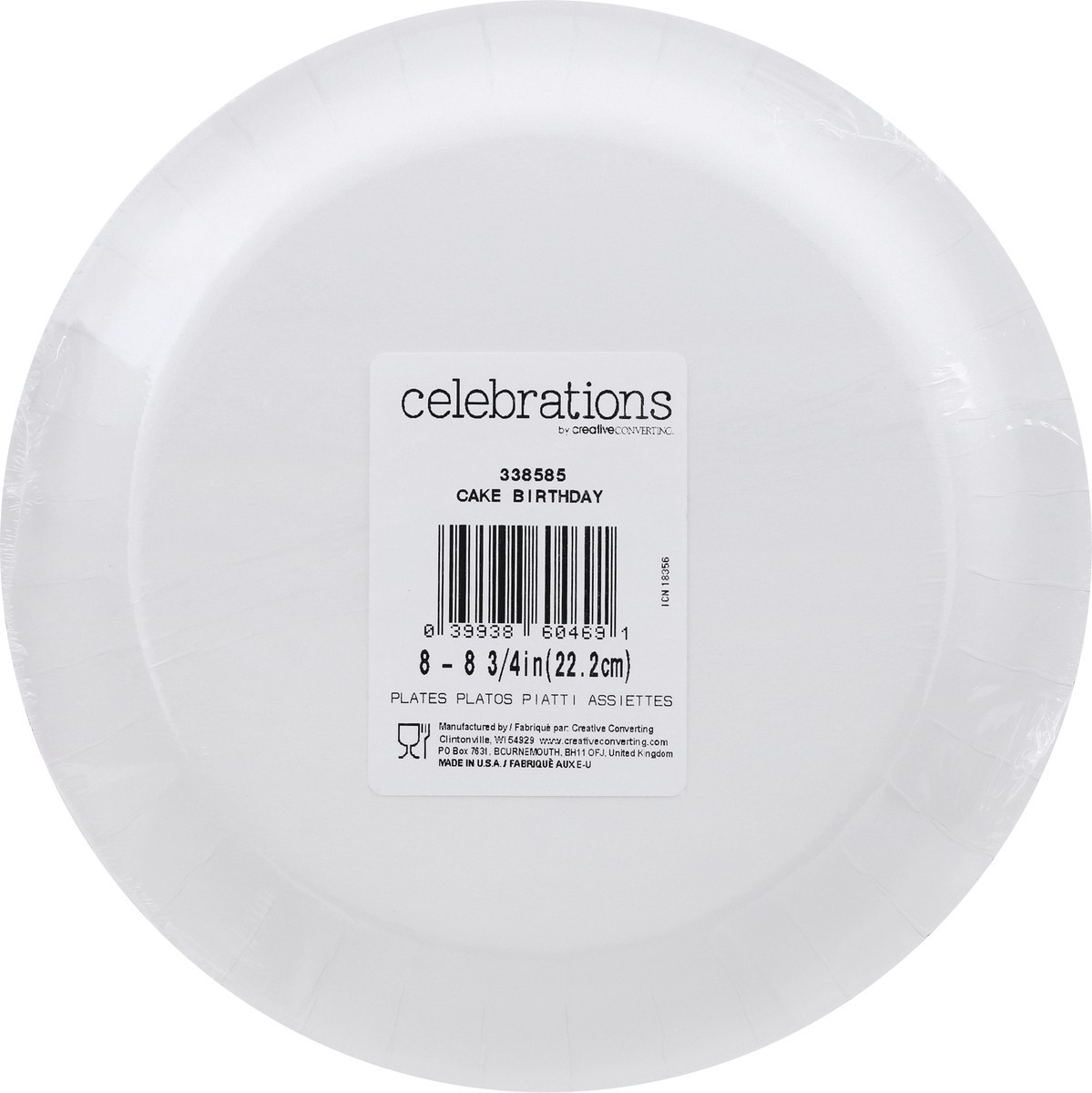 slide 6 of 6, Creative Converting Birthday Cake Disposable Dinner Plates, 8 ct