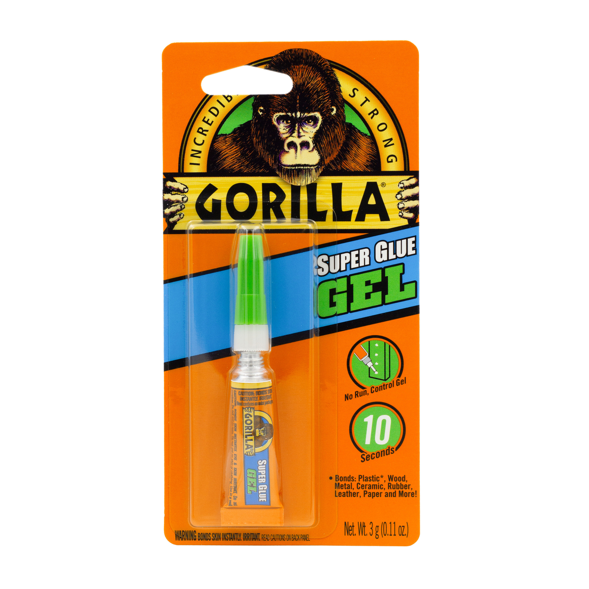 slide 1 of 13, Gorilla Super Glue Gel Clear 3g Tube, 3 gram